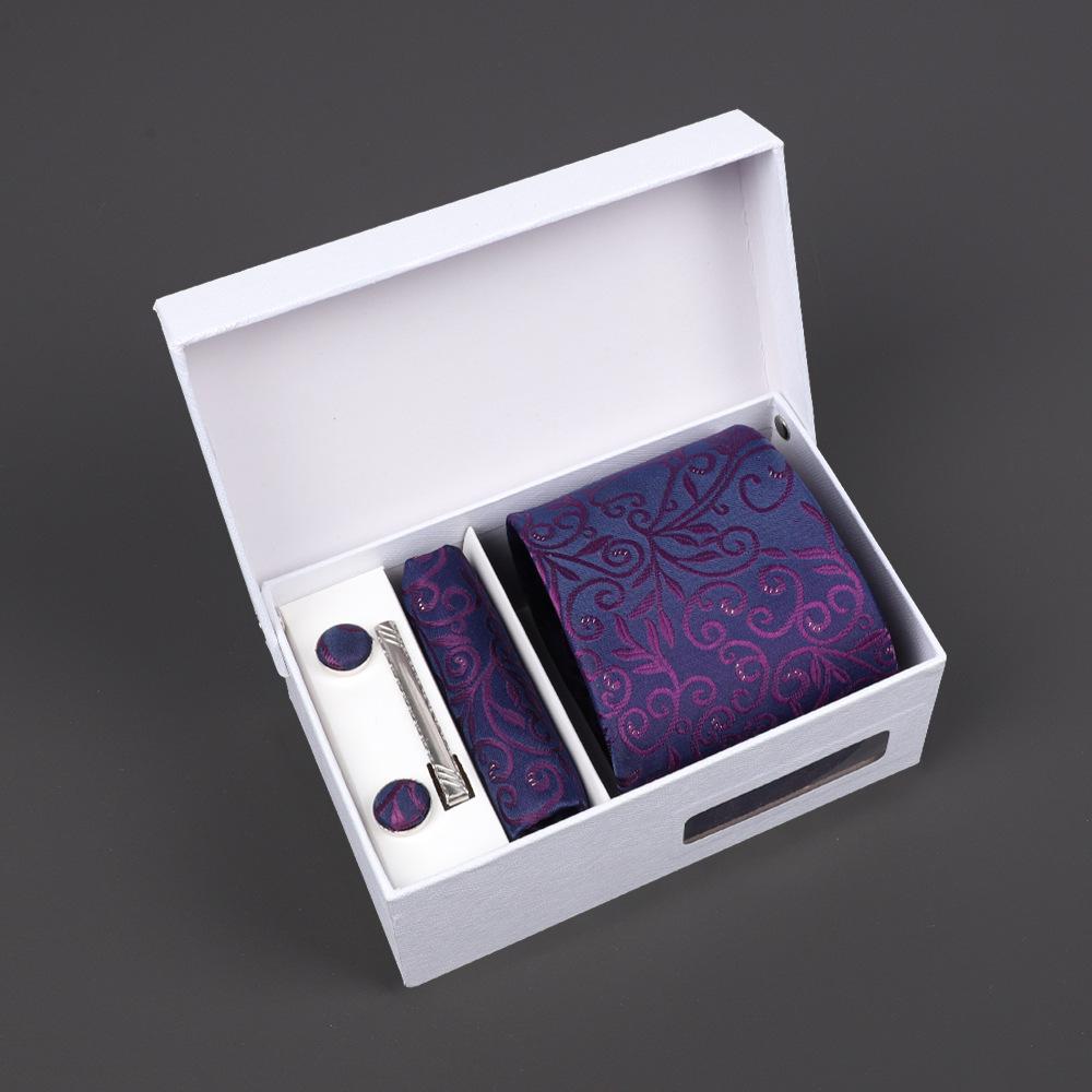 2025 Men'S Tie Premium Gift Box Jacquard Embroidered Tie Tie Logo Making