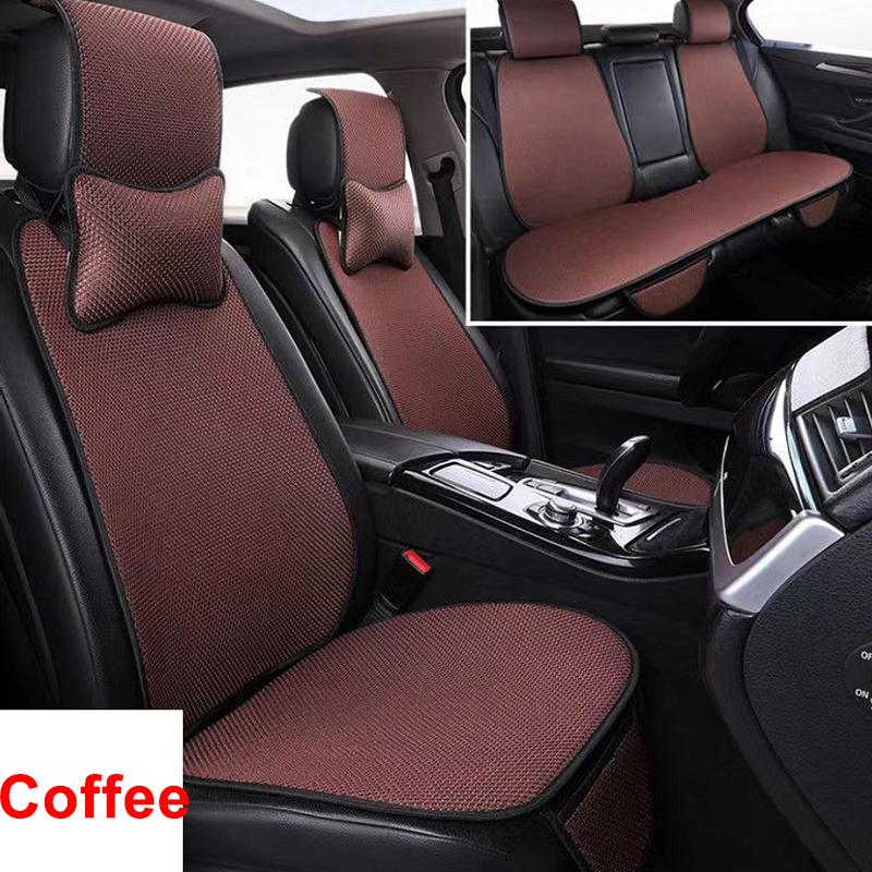 WTEMPO Летний комплект подушек для автомобиля Ice, крутая, удобная, дышащая, высококачественная, деловая, противоскользящая, двухслойная, вязаная подушка для автокресла