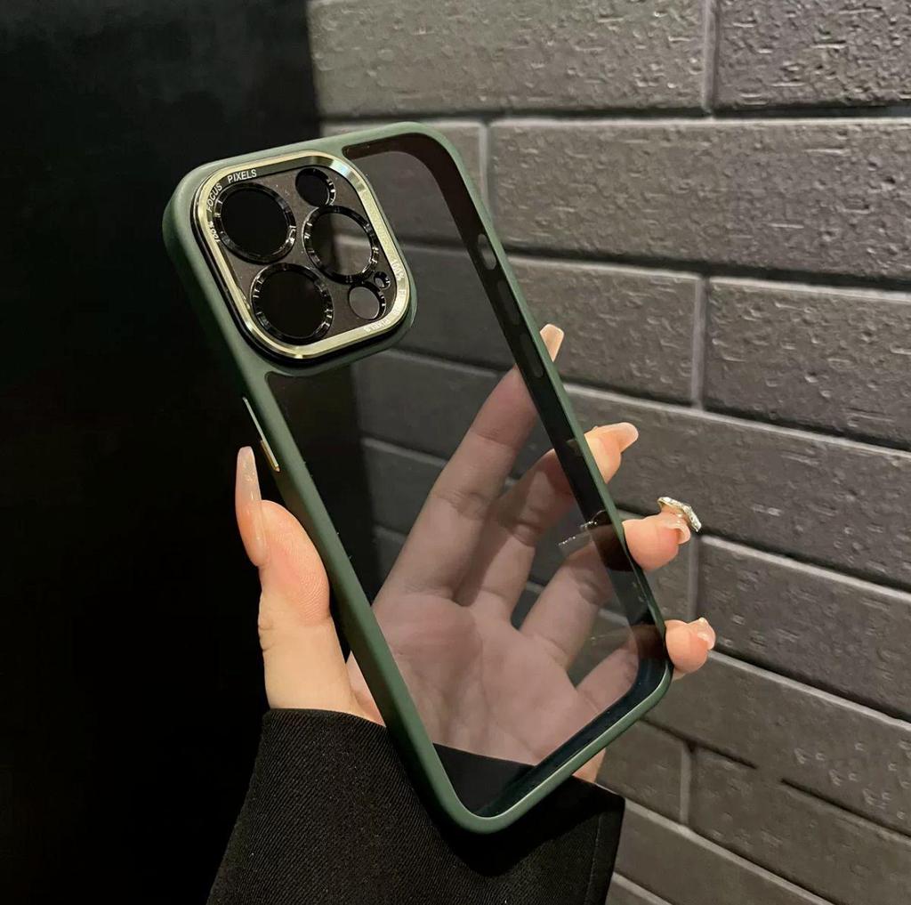 Премиальный металлический чехол для объектива для iPhone 17 Pro Max - Прозрачный, Защитный чехол с полным покрытием для Apple 16