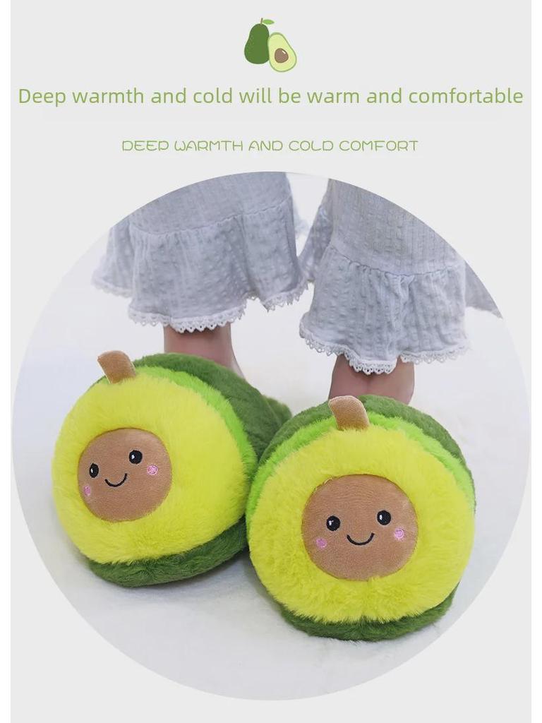 Cartoon Sheep Cotton Slippers, Warm Plush Non-Slip Floor Slippers for Couples
