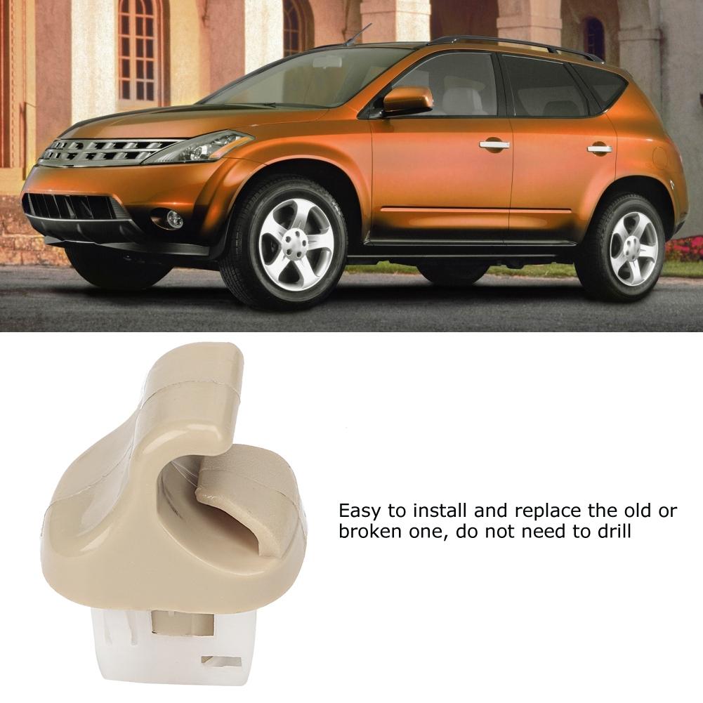 Солнце Аксессуар для замены крючка Подходит для Murano 2003 2007 Анти Легкая установка Обновление Бежевый Пластик