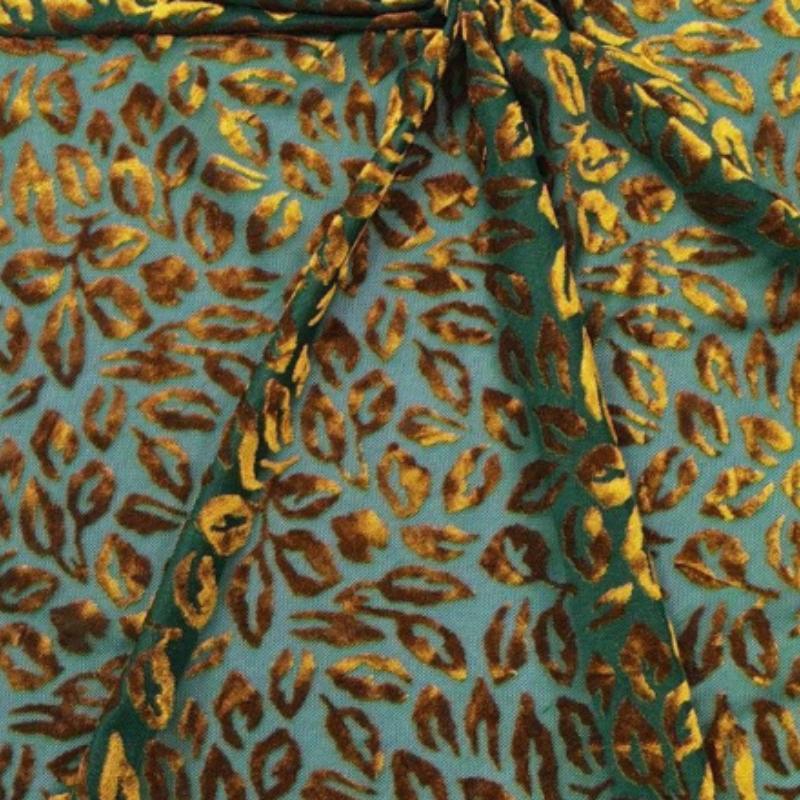 1 ярд Новая эластичная парчовая бархатная ткань с африканским леопардовым принтом, жаккардовая ткань, обивочные ткани для платья, одежды