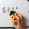 Ladybug Magnetic Pencil Case Board Eraser Storage Box Dual Purpose Eraser Whiteboard Pen Organizer Cartoon Refrigerator Magnet
