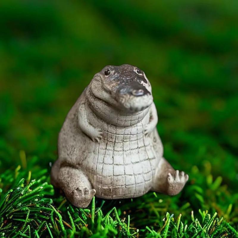 Creative 1pcs Boutique Tea Petting Little Crocodiles Tea Pet Ornaments Handmade Tea Ceremony Financial Decorative Toys Gift