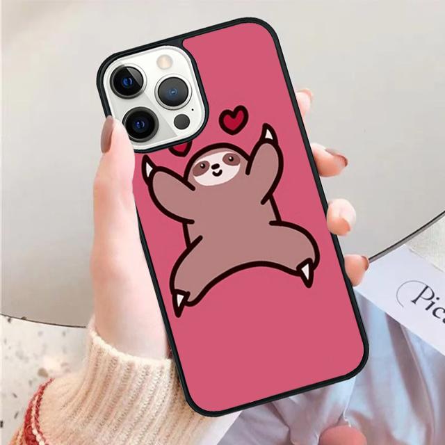 Cute Sloth Animals Phone Case for iPhone 17 Air 16 15 14 12 13 PLUS 11 PRO MAX Back Fundas coque Cover Shell