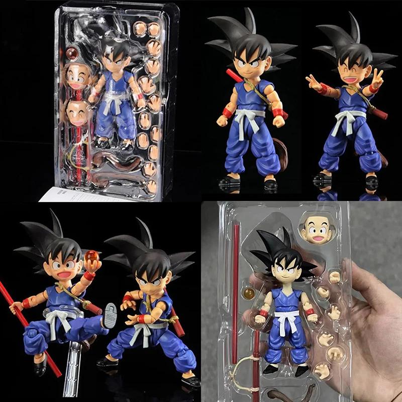 Anime Dragon Ball Z Figures Childhood Kuririn Action Figure PVC Movable Namek DBZ Combats Krilin SHF Collection Model Toys Gifts
