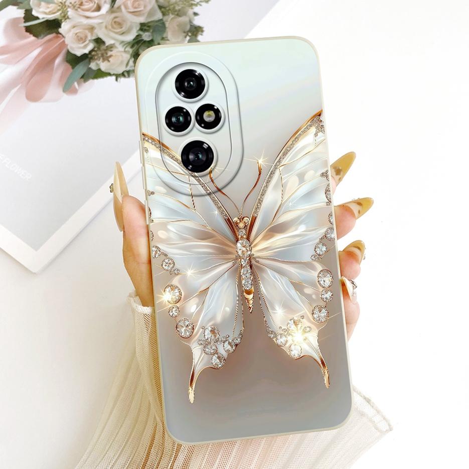 Чехол для Honor 200 Pro ELP-AN00 Стильные Цветы Конфетная Раскраска Мягкий ТПУ Чехол для Телефона Для Honor 200 Lite Honor200 Pro 5G Оболочка