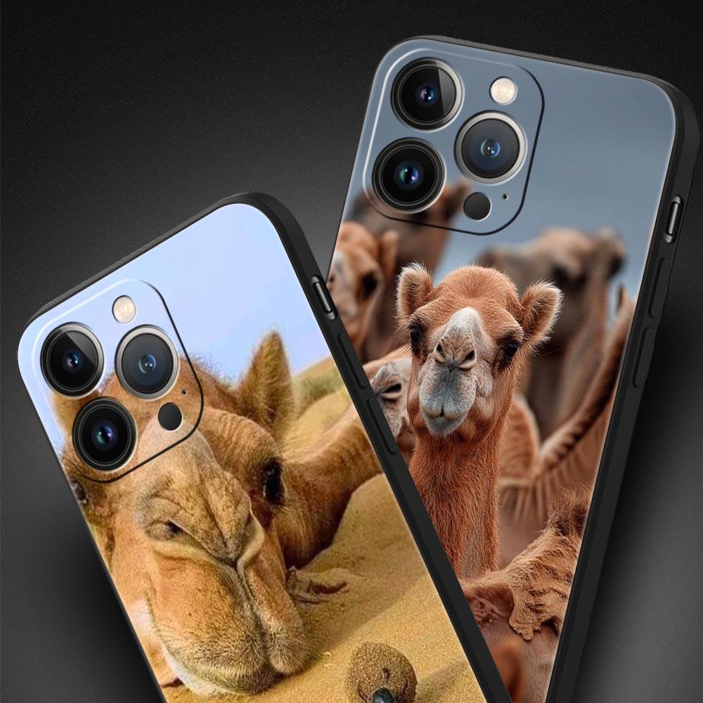 Animal Camel Phone Case Cover for iPhone 17 16 15 14 13 12 11 Pro Max 17 Air Plus Shockproof Soft TPU Shell Fundas Capas Coque