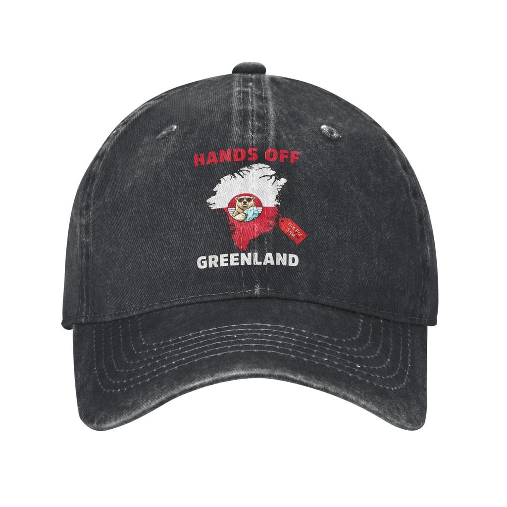 Hands Off Greenland Is Not For Sale MGGA Print Cap For Unisex Cotton Trucker Hat Daily Wear Baseball Cap Adjustable