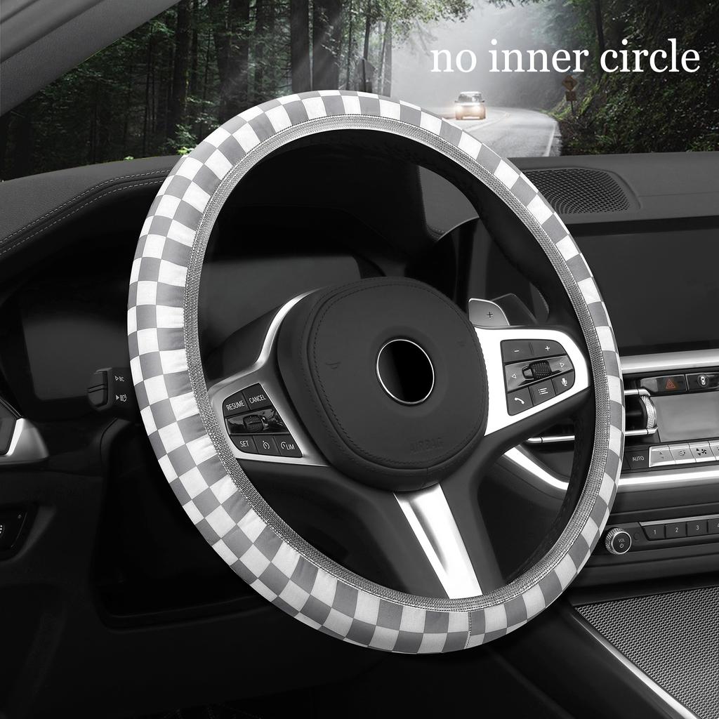 Чехол на руль автомобиля, продвинутый, модный, решетчатый, без внутреннего кольца, дышащий, нескользящий, универсальный