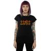 AC/DC Womens/Ladies Flames Logo Cotton T-Shirt