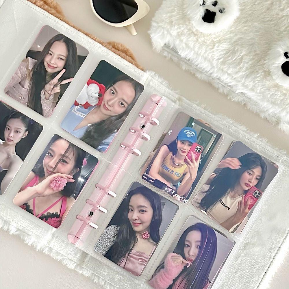 Balletcore Chasing Idol Photo Album Korean Style Bow Card Binder Plush Photocard Holder  Mini Photo
