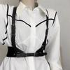Корсет под грудью с ремешком в стиле панк, кожаный пояс для чулок, ремни для женщин