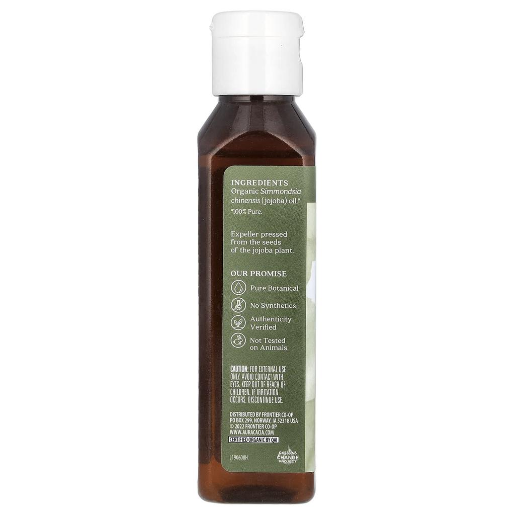 Organic, Skincare Oil, Balancing Jojoba, 4 Fl Oz (118 Ml)