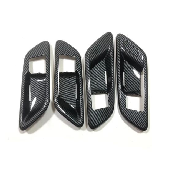 For Toyota Crown Signia 2025 2026 Carbon Fiber Inner Car Door Handle Bowl Trim