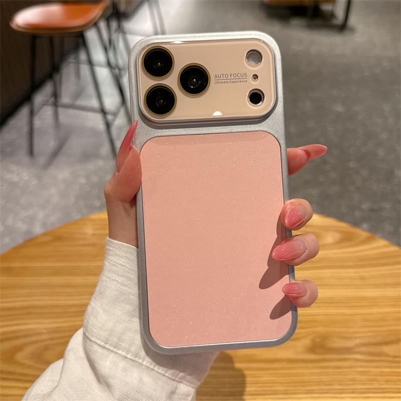 INS Роскошный Модный Чехол для Телефона с Блестками и Стразами для Apple iPhone 17 16 15 14 13 Pro Max ПК Большое Окно Защита Камеры