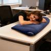 Inflatable Cushion Pillow Lightweight Portable Triangular Wedge Pillow with Dual Inflation Mode Built-in Pump Posture Support