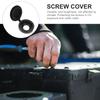 100Pcs Plastic Screw Caps Decorative Cover Up Screw Defects Tough Waterproof for Home Ship School Furniture Repair