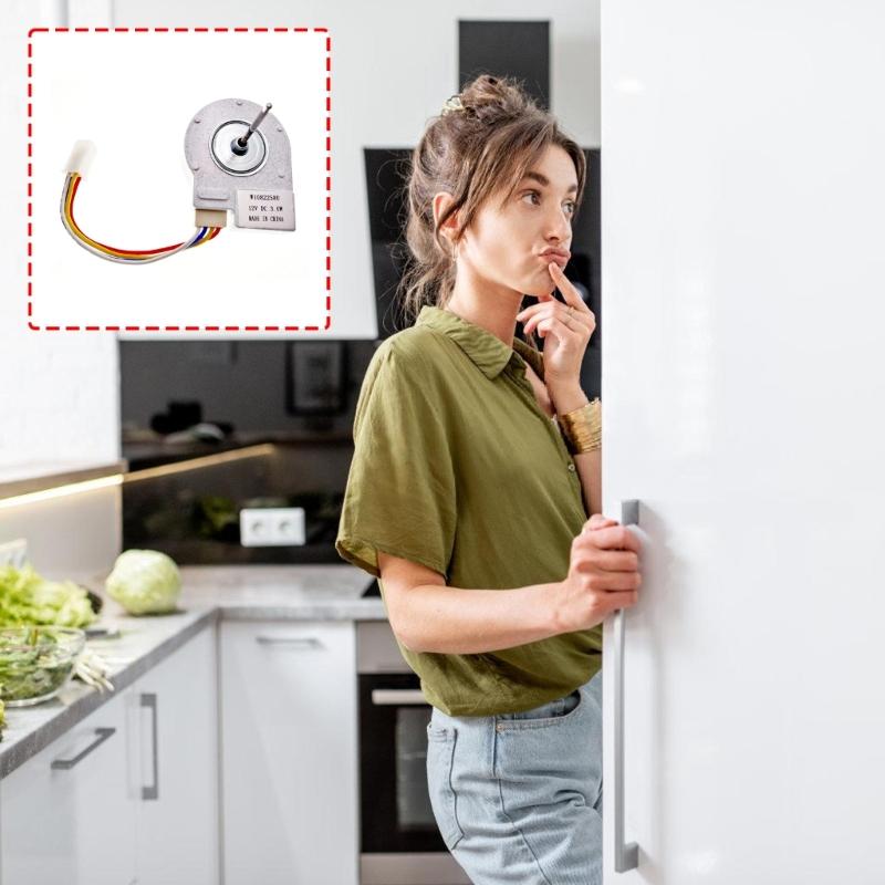 12V W10822580 Refrigerator Fan Motor Assembly For W10255195 2259385 UDQT22WP1 8201589 W11671461 Replacement Housing