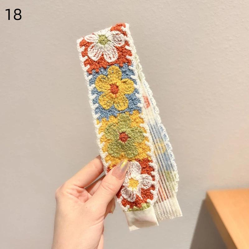 Soft and Comfortable Vintage Knitted Hair Hoops for Girls Daily Accessories