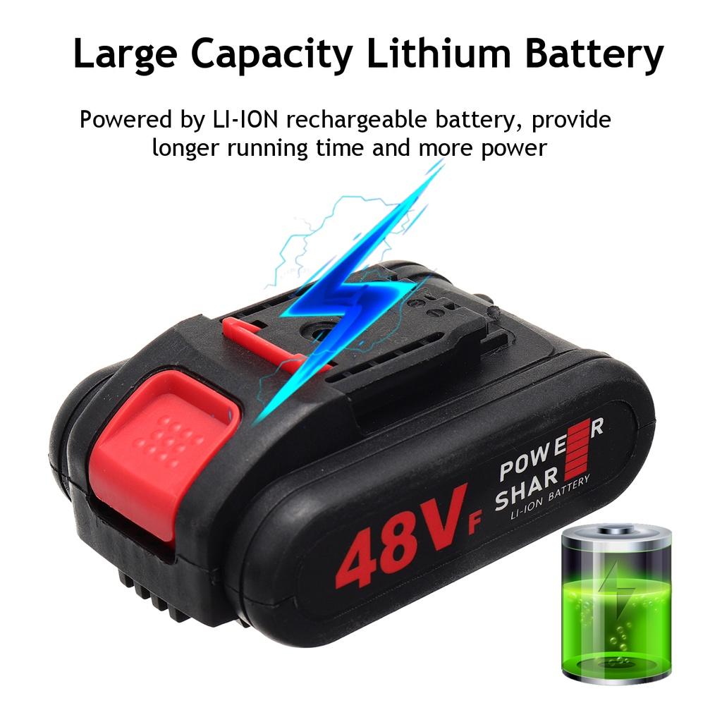 Электрические секаторы, 48 В, 30 мм, перезаряжаемый секатор-триммер с литий-ионным аккумулятором, беспроводной резак с острым лезвием, садовые ножницы