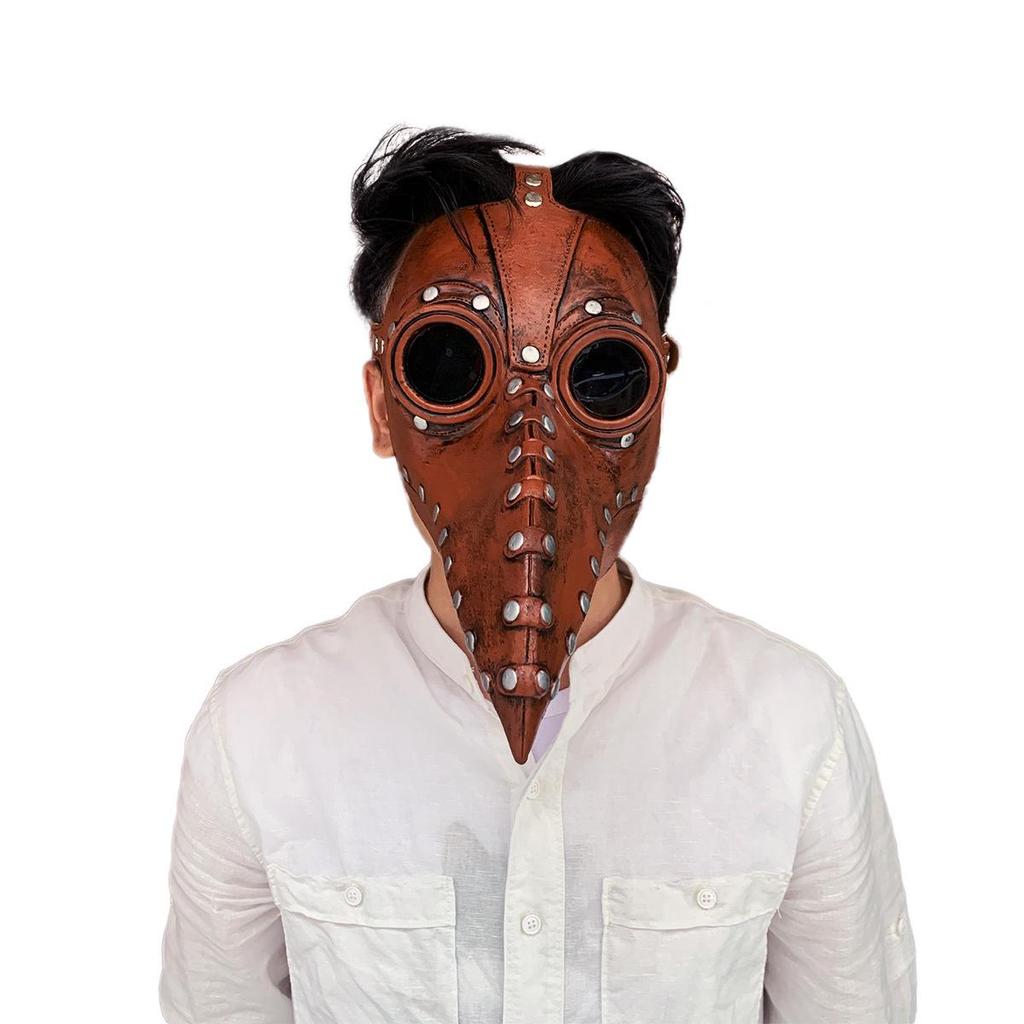 Хэллоуин Маска Чумного Доктора Стимпанк - Готический Аксессуар к Костюму Черной Смерти