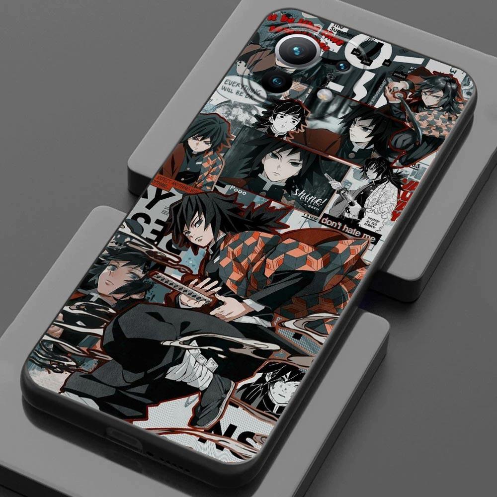 Чехол Demon Slayer Anime для Xiaomi Mi 9 9se 8 10 10T A2 Lite 10S 9T CC9 Note 10 Pro 9Lite 5G Cover Kimetsu No Yaiba Manga Fundas