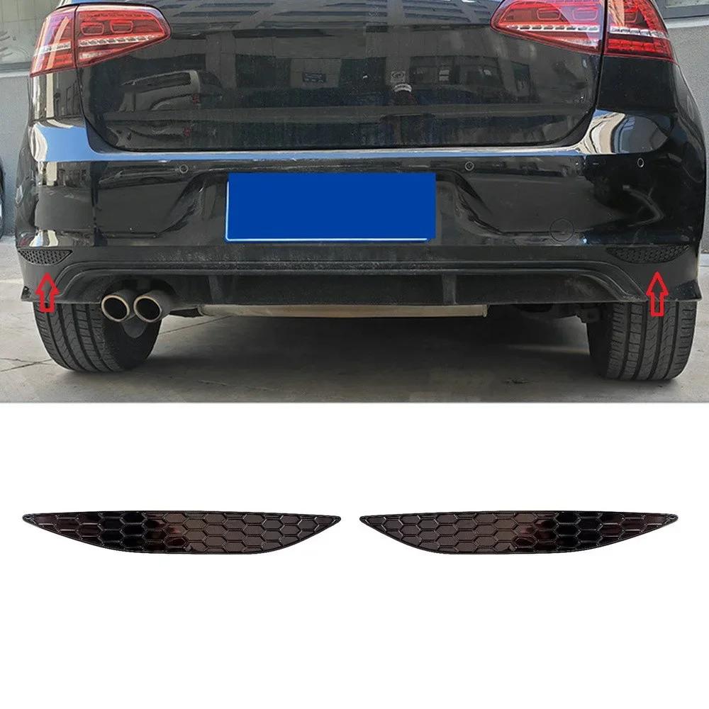 BRQ1 Для VOLKSWAGEN VW GTI Глянцевый Черный Задний Отражатель Бампера Соты Двусторонний Скотч Крепление Для Volkswagen Golf 6/7/7.5/8 GTI oq2