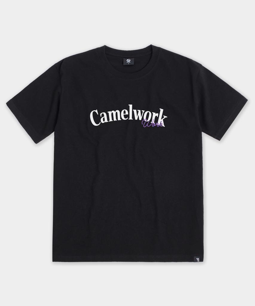 CAMEL WORK Круглая футболка с коротким рукавом Kelly (черный)