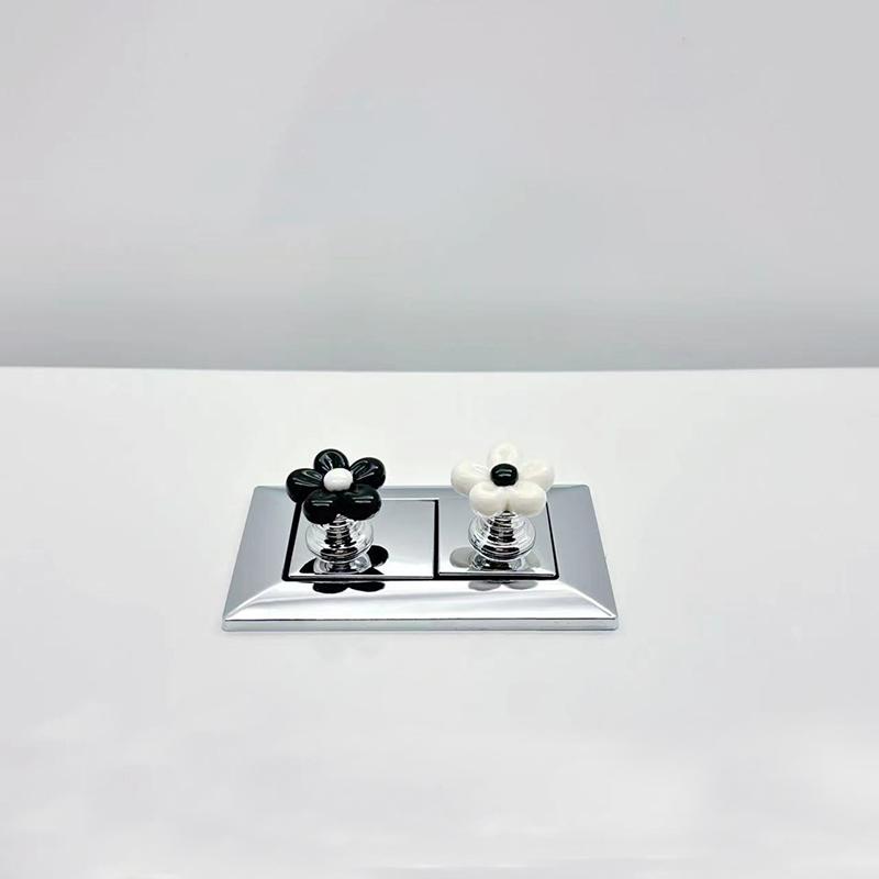 Кнопка туалетного пресса Flower Туалетный пресс Креативный Специальный Выключатель для сливного бака в ванной Аксессуары