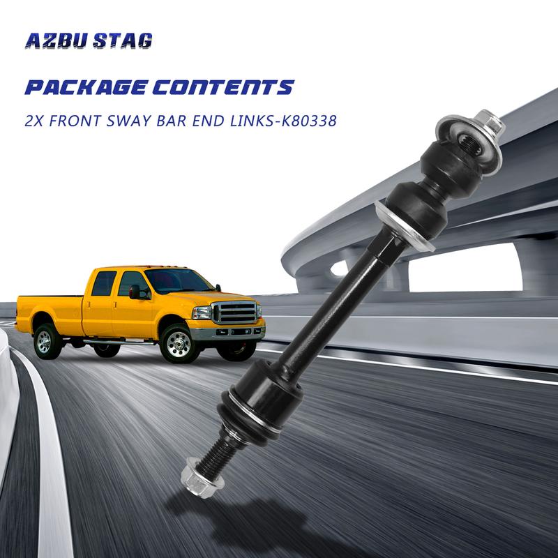 AzbuStag 2Pcs Front Left Right Sway Bar End Link Suspension Kit for Ford F-150 Lincoln Mark LT 4WD 2005 2006 2007 2008