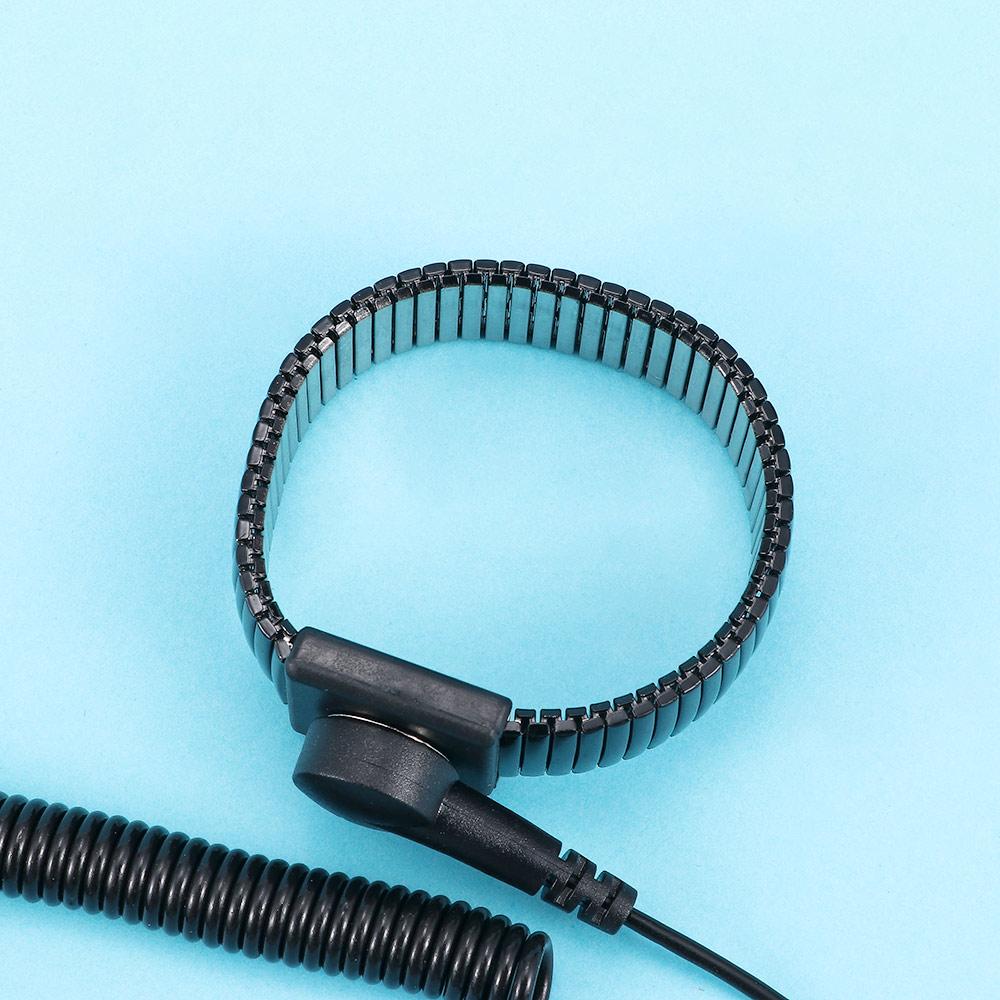 Electronic Metal Wrist Electricity Discharge Adjustable Wrist Strap ESD Anti Static Band