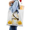 Cat Print Handbag Ladies Casual Cute Shopping Tote Shoulder Bag 2022 Harajuku Large Capacity Travel School Canvas Beach Bags