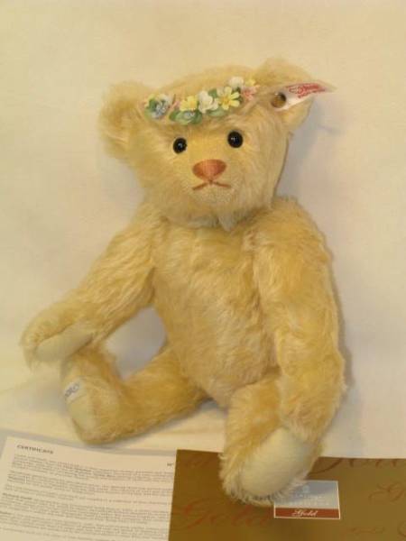 Steiff World Limited Весенний Цветочный Венок Издание 2009 года "Медведь Lladro" Красивый
