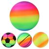 Спорт Радужный пляжный мяч Матчи Тренировки Мяч для игровой площадки Наполнители Надувной футбол Открытый