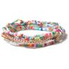 Bohemian Style Beads Bracelet for Women Fashion Multi-layer Bead Mixed Color Elastic Bracelets Ladies Hand Chain GZW