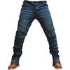 Мужские облегающие джинсы для мотоциклистов с наколенниками - брюки для езды на весну и осень
