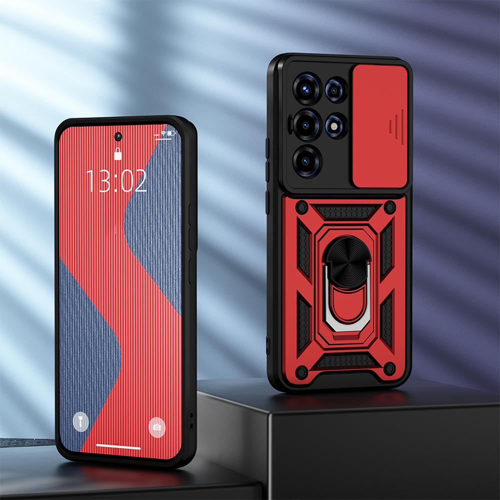KEYSION Ударопрочный бронированный чехол для Itel SUPER 26 Ultra с кольцом-подставкой для защиты объектива камеры, чехол для телефона для Itel S26 Ulltra