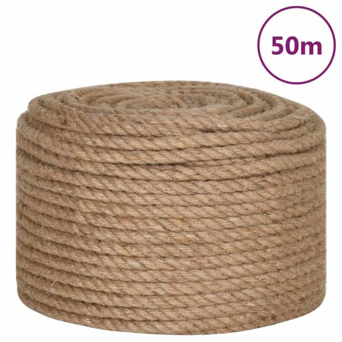 VidaXL Jute Rope 50 M Long 12 Mm Thick 153754