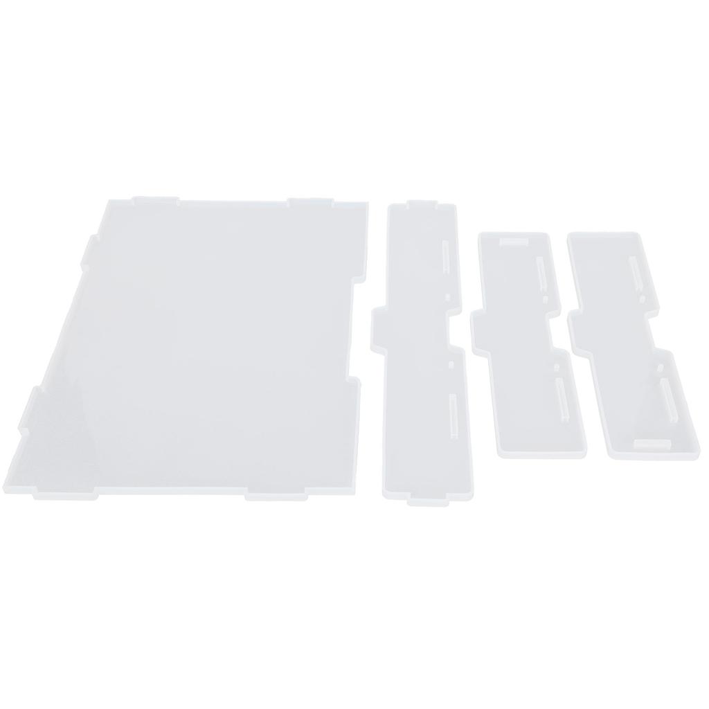 Эпоксидная форма Сделай сам Кристальная настольная коробка для хранения папок Блокнот Силиконовая форма Офисные канцелярские товары