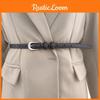 Womens Minimalist Style Waist Belt Metal Buckle Dress Suit Belt Shapewear