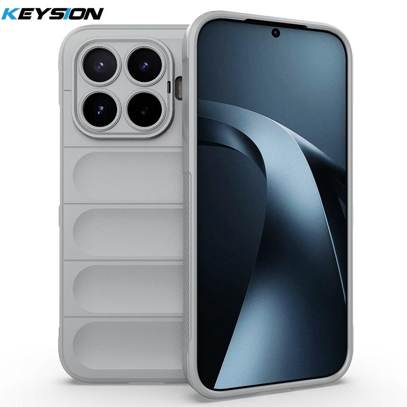 KEYSION Прочный противоударный матовый чехол для телефона Xiaomi 17T Pro 5G Противоскользящая мягкая силиконовая задняя крышка для телефона Xiaomi 17T 5G