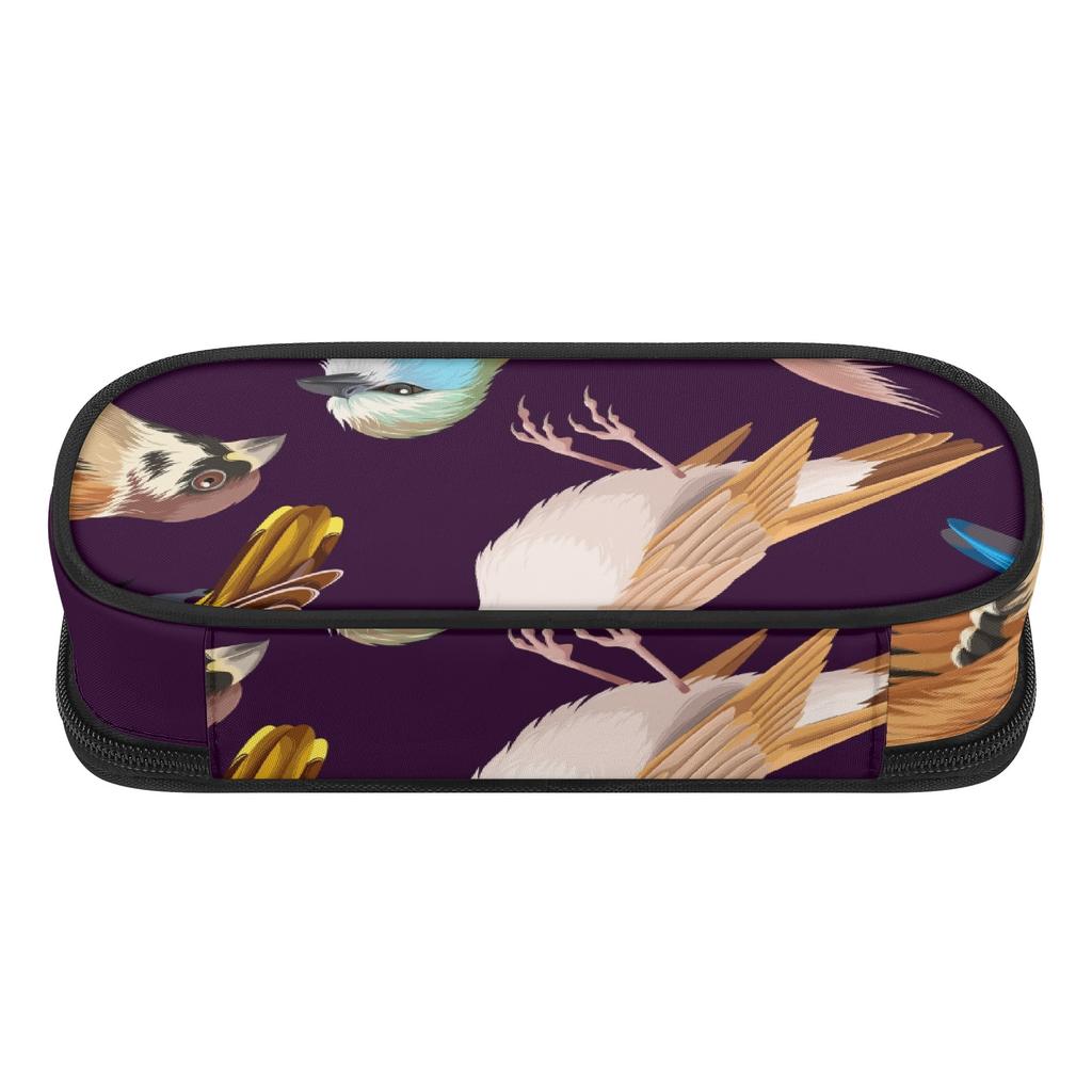 Pencil Pouch Roomy Interior 300D Polyester Easy Open Zipper with Pen Slot Board Mesh Pocket and Large Storage Section for Students