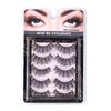 5 Pairs/Set Self-adhesive False Eyelashes Reusable Natural Look Wispy Fluffy Handmade Fake Lashes Strips Women Eye Makeup Tools
