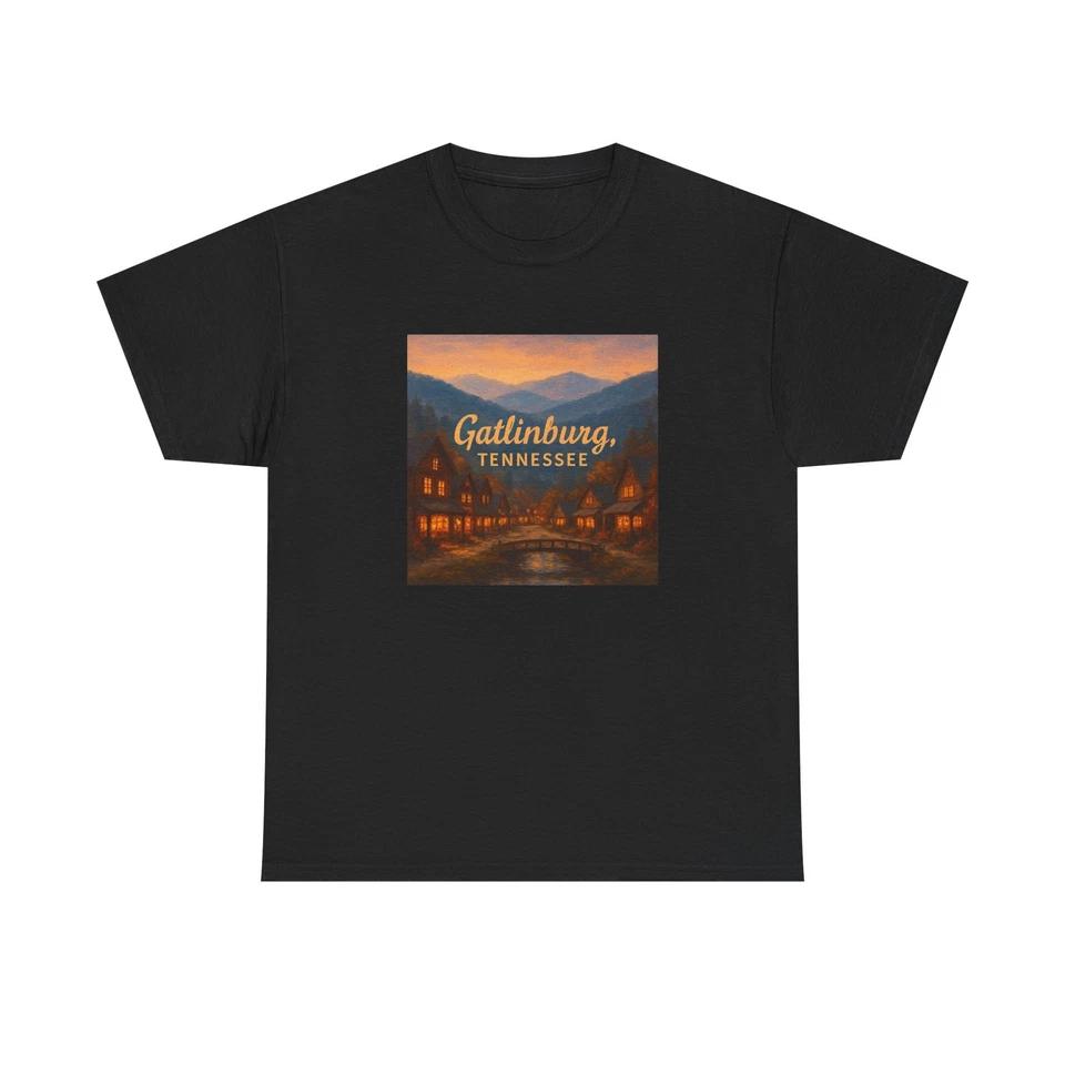 Unisex Adult T Shirt Gatlinburg Tennessee Smoky Mountain Art