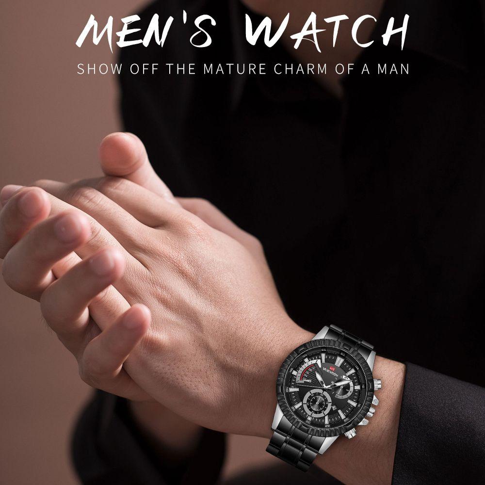 VAVA VOOM Лучший бренд класса люкс Мужские кварцевые часы Дата Календарь Деловые наручные часы Мужские военные повседневные светящиеся спортивные часы Мужские Relogio Masculino