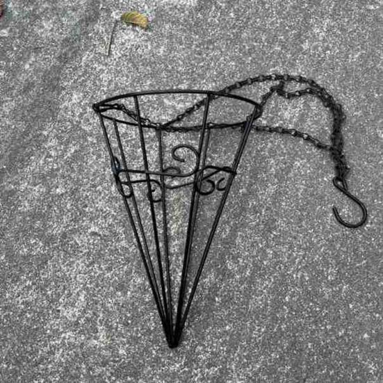 Металлическая подвесная корзина для растений с кокосовыми вкладышами Легкая посадка Подвешивание