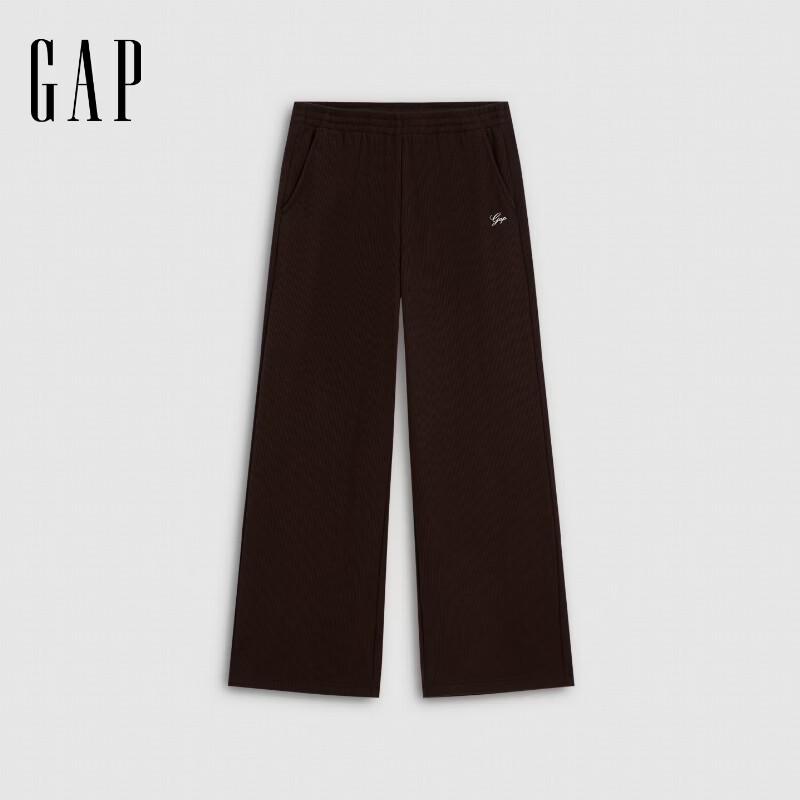 Gap Женские флисовые спортивные штаны с вышитым логотипом и широкими штанинами