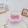 Charming Pearl Bow Mini Handheld Bag For Kids With Stylish Modern Design And Breathable Fabric