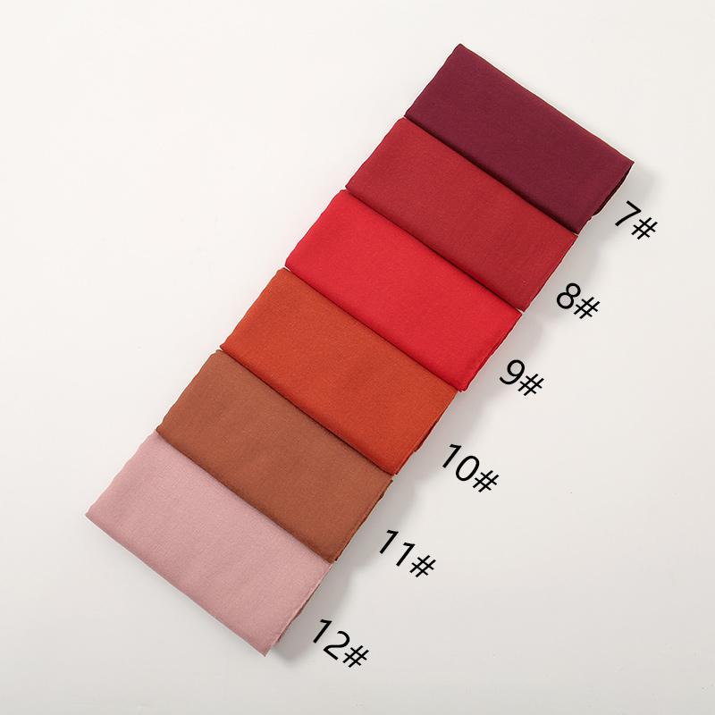New Cotton Hijabs Scarf Solid Headscarf Wraps Big Size Plain Long Shawls Muslim Women Hijab Islamic Turban Headbands Foulard